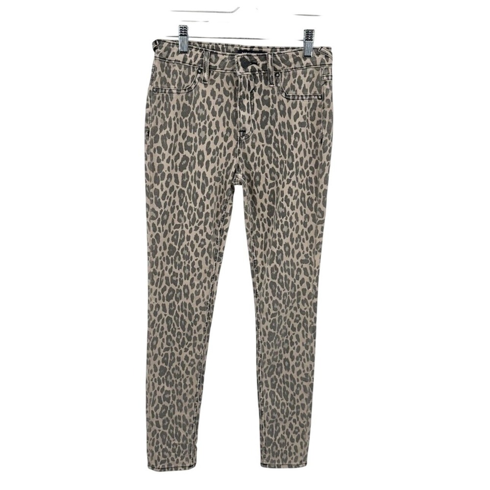 Vigoss The Jagger High Rise Skinny Jeans Leopard Print Women Mob Wife Chic Sz 25